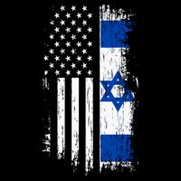 Israeli American Flag Pride Israel Usa Impact Tech Backpack