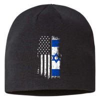 Israeli American Flag Pride Israel Usa Sustainable Beanie