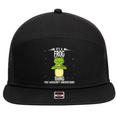 Its A Frog Thing Frog 7 Panel Mesh Trucker Snapback Hat