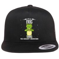 Its A Frog Thing Frog Flat Bill Trucker Hat