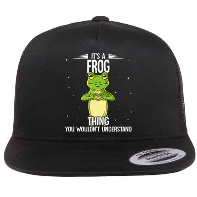 Its A Frog Thing Frog Flat Bill Trucker Hat