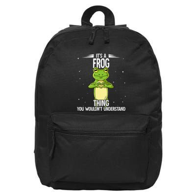 Its A Frog Thing Frog 16 in Basic Backpack