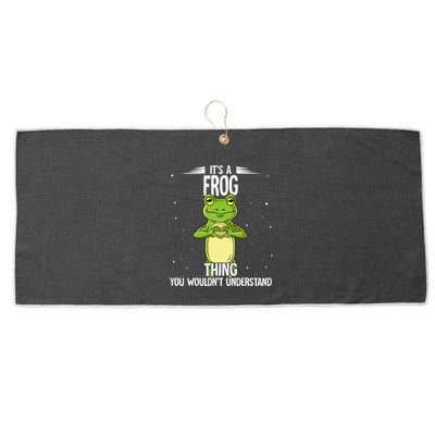 Its A Frog Thing Frog Large Microfiber Waffle Golf Towel