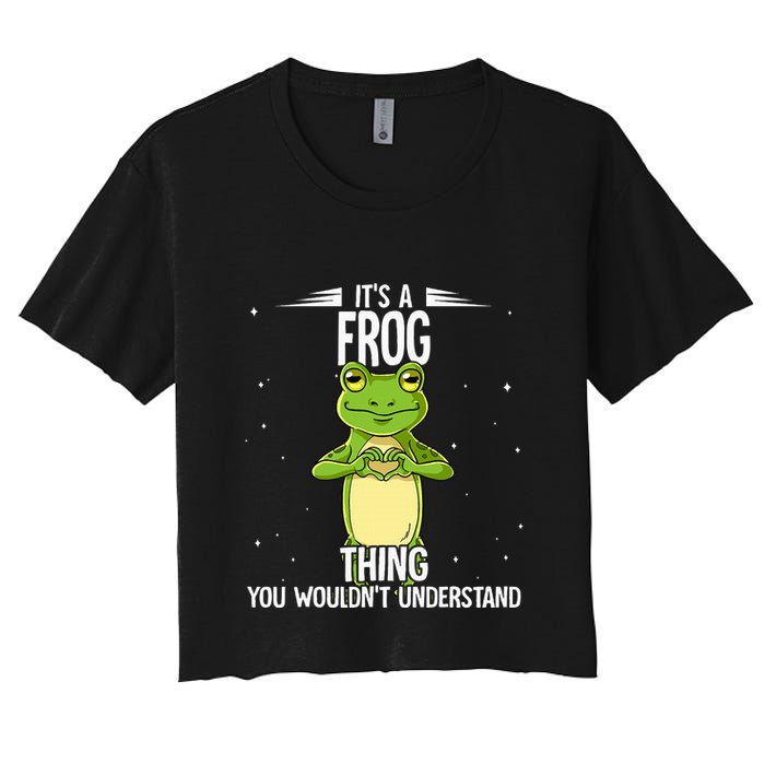 Its A Frog Thing Frog Women's Crop Top Tee