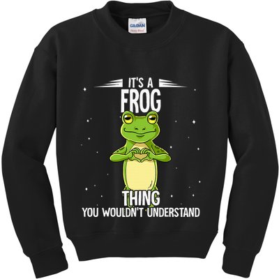 Its A Frog Thing Frog Kids Sweatshirt