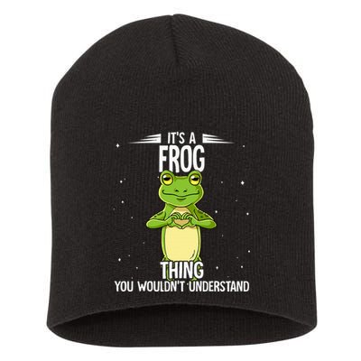 Its A Frog Thing Frog Short Acrylic Beanie