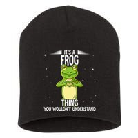 Its A Frog Thing Frog Short Acrylic Beanie