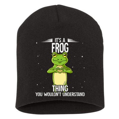 Its A Frog Thing Frog Short Acrylic Beanie