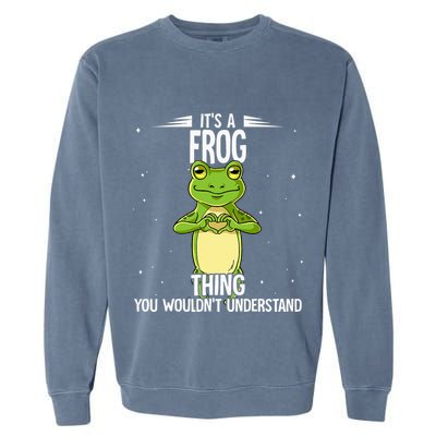 Its A Frog Thing Frog Garment-Dyed Sweatshirt