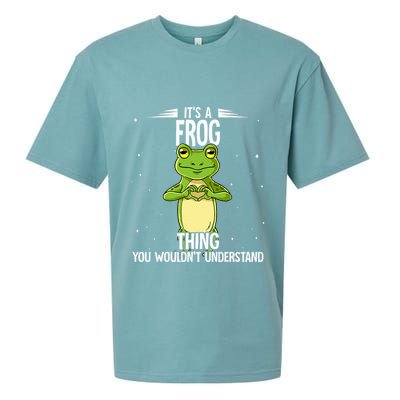 Its A Frog Thing Frog Sueded Cloud Jersey T-Shirt