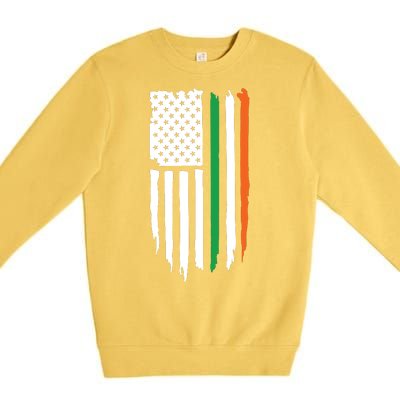 Irish American Flag Premium Crewneck Sweatshirt