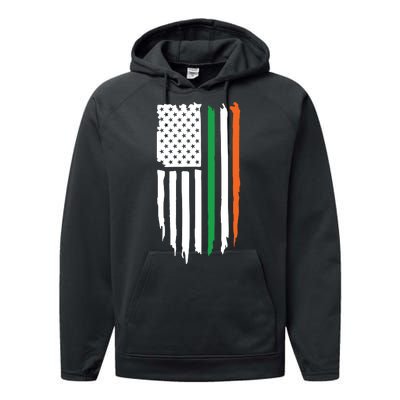 Irish American Flag Performance Fleece Hoodie