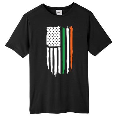 Irish American Flag Tall Fusion ChromaSoft Performance T-Shirt