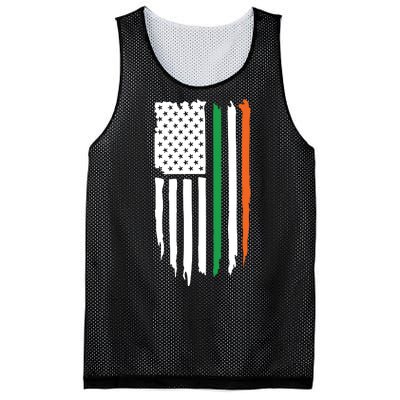 Irish American Flag Mesh Reversible Basketball Jersey Tank