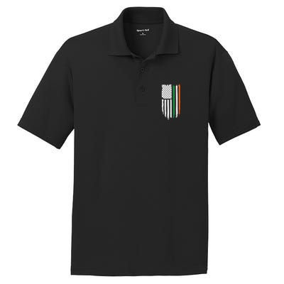 Irish American Flag PosiCharge RacerMesh Polo