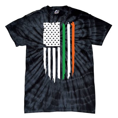 Irish American Flag Tie-Dye T-Shirt