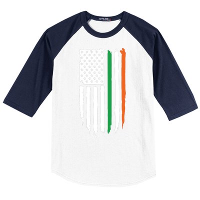 Irish American Flag Baseball Sleeve Shirt