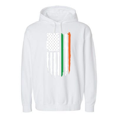 Irish American Flag Garment-Dyed Fleece Hoodie