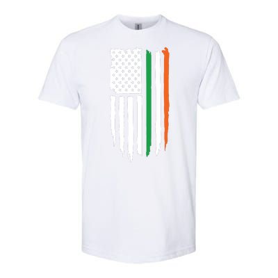 Irish American Flag Softstyle CVC T-Shirt