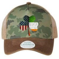 Irish American Flag Shamrock St. PatrickS Day Legacy Tie Dye Trucker Hat