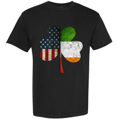 Irish American Flag Shamrock St. PatrickS Day Garment-Dyed Heavyweight T-Shirt