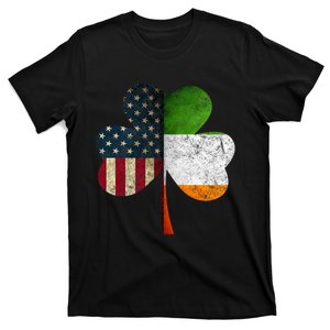 Irish American Flag Shamrock St. PatrickS Day T-Shirt