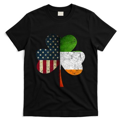 Irish American Flag Shamrock St. PatrickS Day T-Shirt