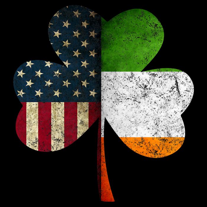 Irish American Flag Shamrock St. PatrickS Day Sustainable Bucket Hat