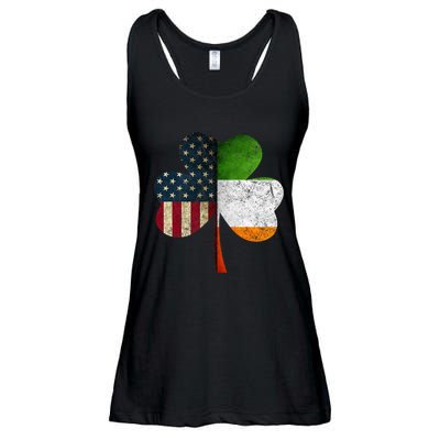 Irish American Flag Shamrock St. PatrickS Day Ladies Essential Flowy Tank