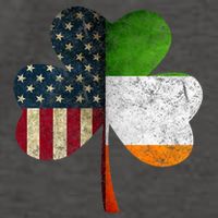 Irish American Flag Shamrock St. PatrickS Day Vector Backpack