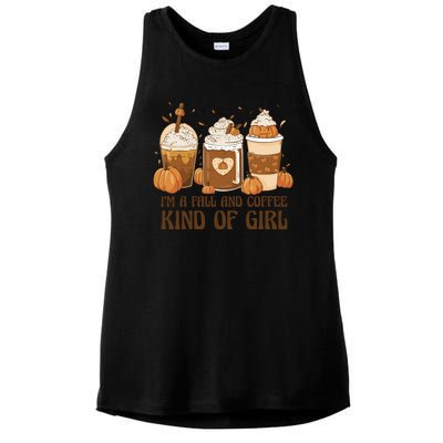 I'm A Fall And Coffee Kind Of Girl Ladies PosiCharge Tri-Blend Wicking Tank