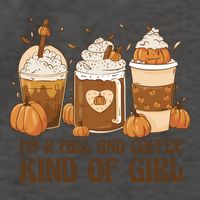 I'm A Fall And Coffee Kind Of Girl Vector Backpack
