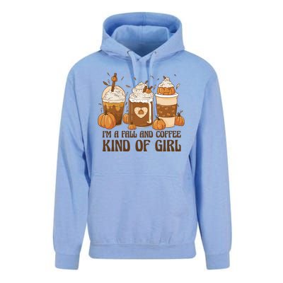 I'm A Fall And Coffee Kind Of Girl Unisex Surf Hoodie