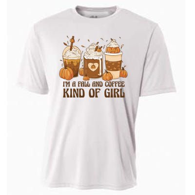 I'm A Fall And Coffee Kind Of Girl Cooling Performance Crew T-Shirt