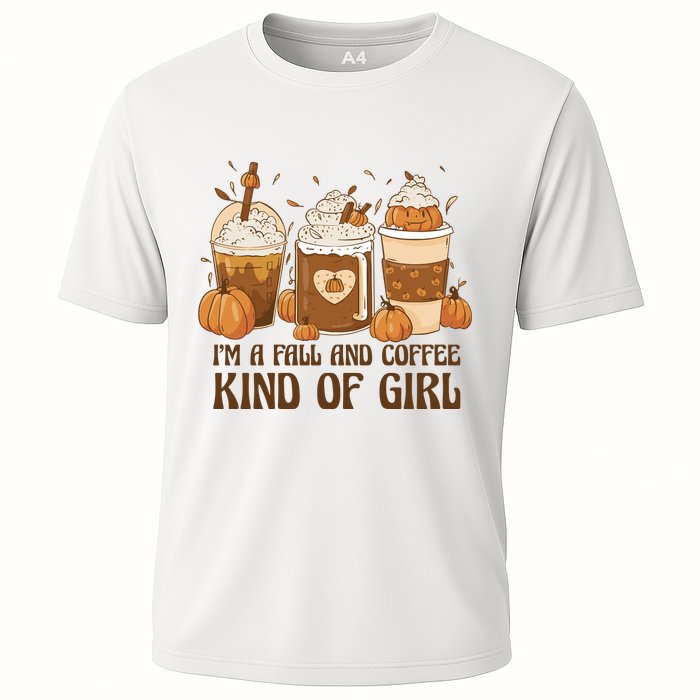 I'm A Fall And Coffee Kind Of Girl Cooling Performance Crew T-Shirt