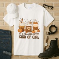 I'm A Fall And Coffee Kind Of Girl Tall T-Shirt