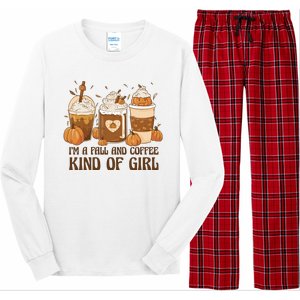 I'm A Fall And Coffee Kind Of Girl Long Sleeve Pajama Set