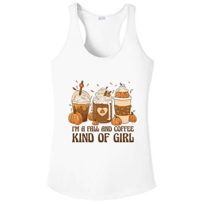 I'm A Fall And Coffee Kind Of Girl Ladies PosiCharge Competitor Racerback Tank