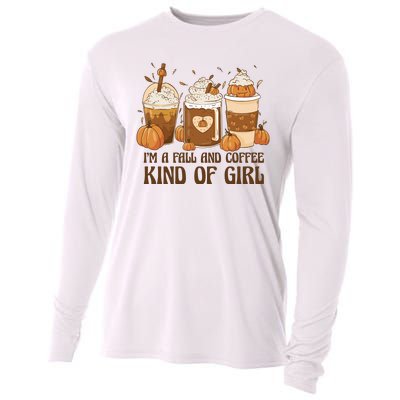 I'm A Fall And Coffee Kind Of Girl Cooling Performance Long Sleeve Crew