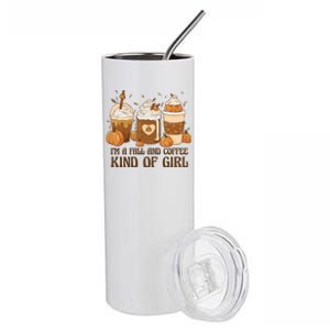 I'm A Fall And Coffee Kind Of Girl Stainless Steel Tumbler