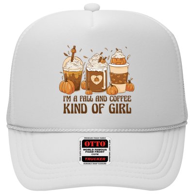 I'm A Fall And Coffee Kind Of Girl Trucker Hat