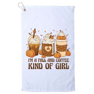 I'm A Fall And Coffee Kind Of Girl Golf Towel