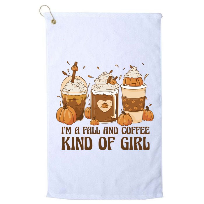 I'm A Fall And Coffee Kind Of Girl Golf Towel