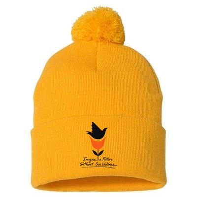 Imagine A Future Without Gun Violence Tee For Gun Control Pom Pom 12in Knit Beanie