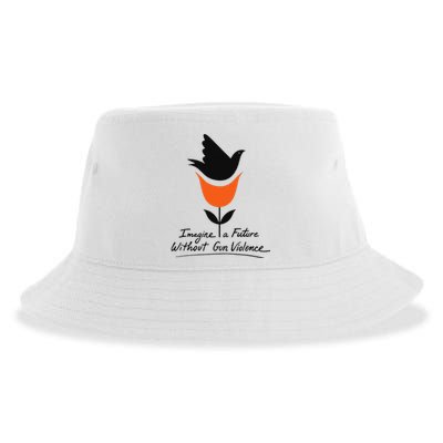 Imagine A Future Without Gun Violence Tee For Gun Control Sustainable Bucket Hat