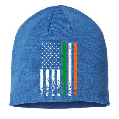 Irish American Flag Ireland Flag St Patricks Day Gift Lucky Funny Gift Sustainable Beanie