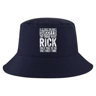 If At First You DonT Succeed Try Doing What Rick Cool Comfort Performance Bucket Hat