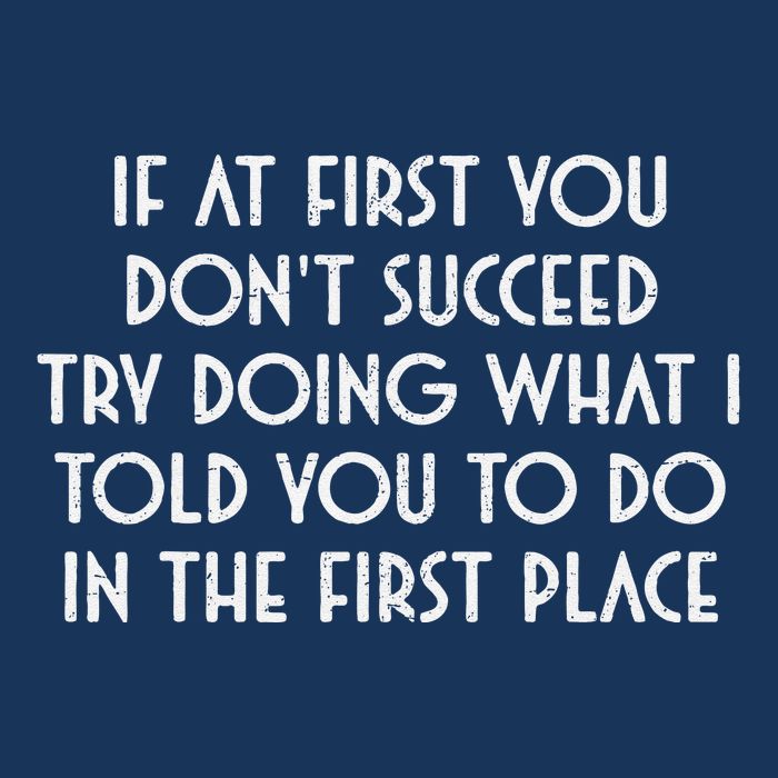 If At First You DonT Succeed Try Doing What I Told You To 16 in Basic Backpack