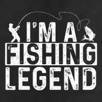 IM A Fishing Legend Fisherman Fish Lover Angling Cool Comfort Performance Bucket Hat