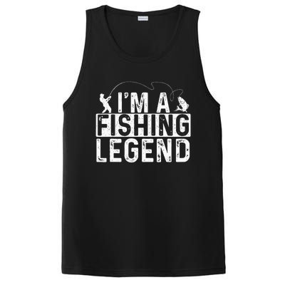 IM A Fishing Legend Fisherman Fish Lover Angling PosiCharge Competitor Tank